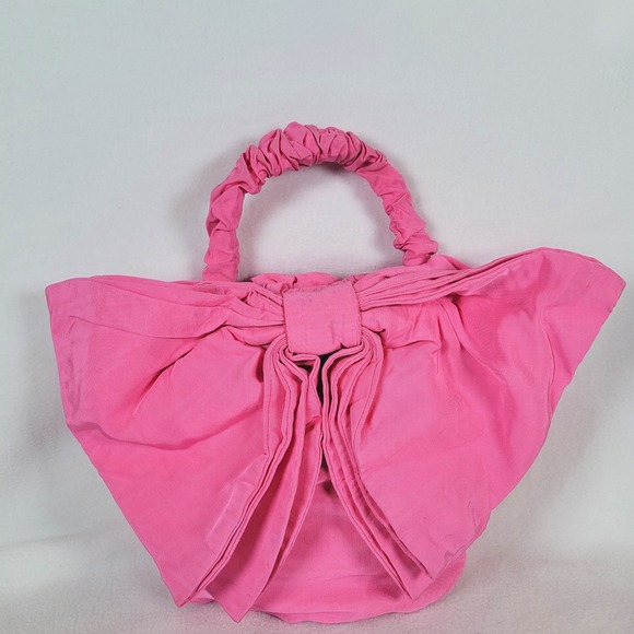 Loeffler Randall Handbags - Loeffler Randall Womens Sierra Bow Top Handle Bag Purse Pocketbook Pink Girlie